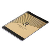 Carnet Conception en or, nom et monogramme, profession (Côté gauche)