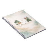 Carnet Conception esthétique de feuilles et d'oiseaux tro (Côté Droit)