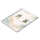 Carnet Conception esthétique de feuilles et d'oiseaux tro (Côté gauche)