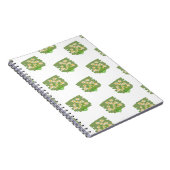 Carnet Conception Florale Rustique sur Fond Vert (Côté Droit)