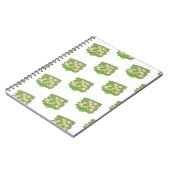 Carnet Conception Florale Rustique sur Fond Vert (Côté gauche)