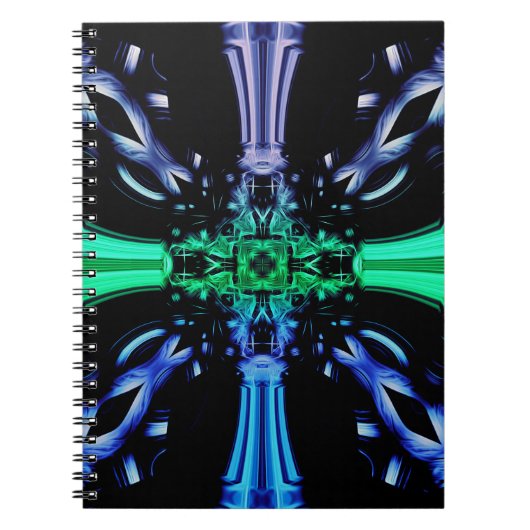 Carnet Conception fractale de plasma électrique futuriste (Devant)