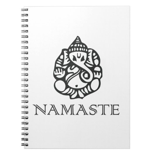 Carnet Conception fraîche B/W de Namaste Ganesh (Devant)