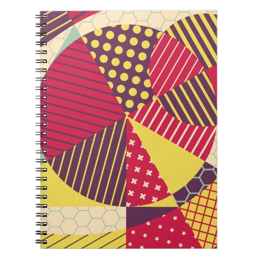 Carnet Conception géométrique colorée Abstraite (Devant)