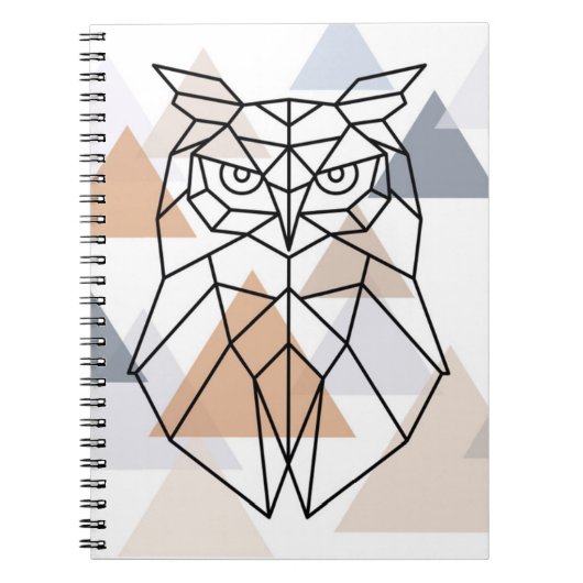 Carnet Conception géométrique de hibou (Devant)