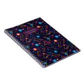 Carnet conception géométrique de néon Abstrait (Côté Droit)