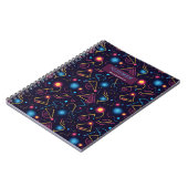 Carnet conception géométrique de néon Abstrait (Côté gauche)