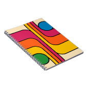 Carnet Conception géométrique de style rétro années 70 Mo (Côté Droit)