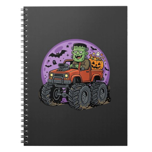 Carnet Conception graphique de camion monstre Frankenstei (Devant)