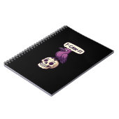 Carnet Conception graphique d'humour d'Halloween crâne de (Côté gauche)