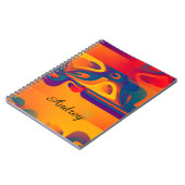 Carnet Conception Graphique Sans Couture - jaune rouge I (Côté gauche)