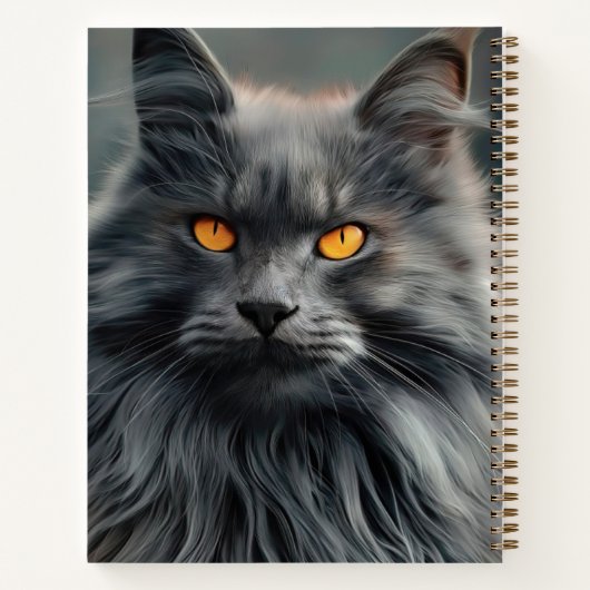 Carnet Conception majestueuse de portraits de chats long- (Dos)