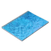 Carnet Conception métallique diamant turquoise (Côté gauche)
