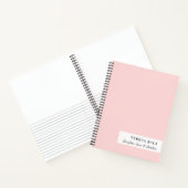 Carnet Conception minimaliste moderne rose gâteaux (Intérieur)