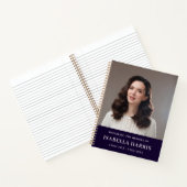 Carnet Conception moderne bleu marine en souvenir (Intérieur)