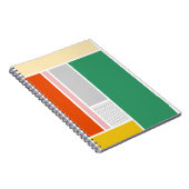Carnet Conception moderne des blocs de couleur rétro (Côté Droit)
