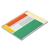 Carnet Conception moderne des blocs de couleur rétro (Côté gauche)