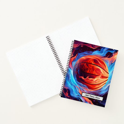 Carnet Conception moderne du Cool de basket-ball Fire and (Intérieur)