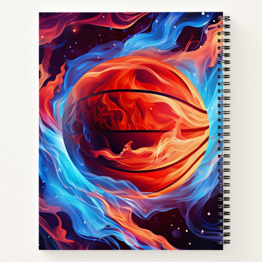 Carnet Conception moderne du Cool de basket-ball Fire and (Dos)