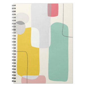 Carnet Conception moderne et colorée des blocs Abstraits