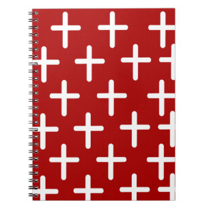 Carnet Conception motif croisée chrétienne