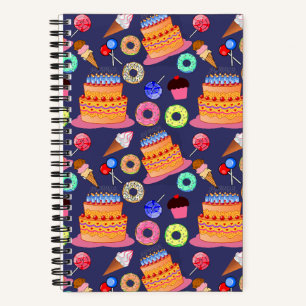 Carnet Conception Motif de pâtisserie de gâteaux d'annive