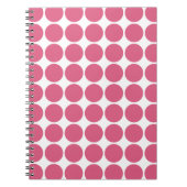 Carnet Conception Motif de points de couleur rose pâle (Devant)
