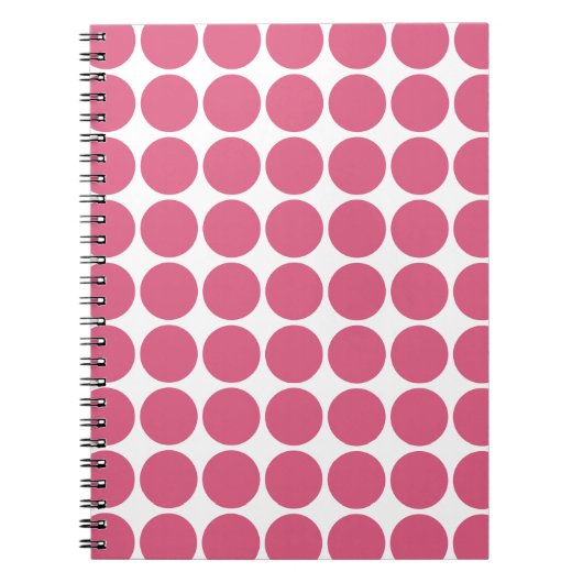 Carnet Conception Motif de points de couleur rose pâle (Devant)