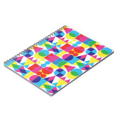 Carnet Conception motif géométrique Abstraite et colorée. (Côté gauche)