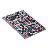 Carnet conception motif géométrique transparente, texture (Côté Droit)