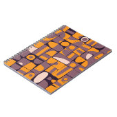 Carnet Conception motif transparente avec bracelet géomét (Côté gauche)