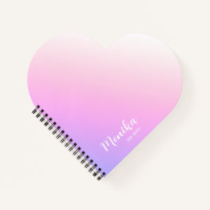 Carnet Conception ombrée violet et rose