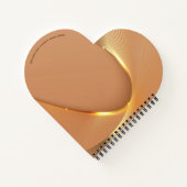 Carnet Conception ondulée dorée moderne (Dos)