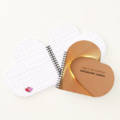 Carnet Conception ondulée dorée moderne (Intérieur)