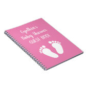 Carnet Conception personnalisée d'album pour fête de bébé (Côté Droit)