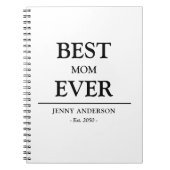 Carnet Conception personnalisée simple Meilleure maman ja (Devant)