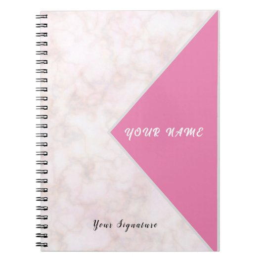 Carnet Conception Populaire Marbre Blanc (Devant)