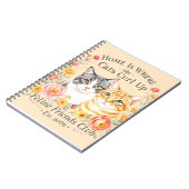 Carnet Conception pour les amoureux des chats tabby gris (Côté gauche)