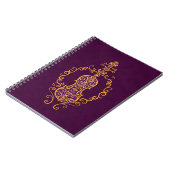 Carnet Conception pourpre d'or complexe de violon (Côté gauche)