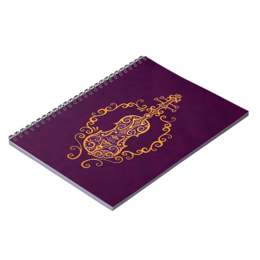 Carnet Conception pourpre d'or complexe de violon (Côté gauche)