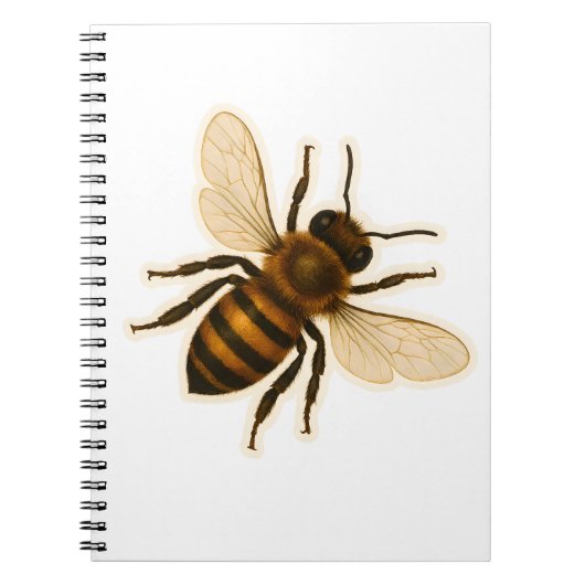Carnet Conception réaliste de l'abeille miel (Devant)