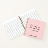 Carnet Conception Rose Pâle Vivre Vos Rêves (Intérieur)