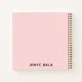 Carnet Conception Rose Pâle Vivre Vos Rêves (Dos)