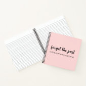 Carnet Conception Rose Pêche Ne Regarde Pas En Arrière (Intérieur)
