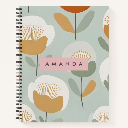 Carnet Conception Soft Pastel Retro personnalisée (Devant)