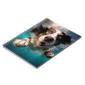 Carnet Conception sous-marine de la nage de chien excitée (Côté gauche)