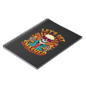Carnet Conception squelette de bière écrasée Halloween dr (Côté gauche)