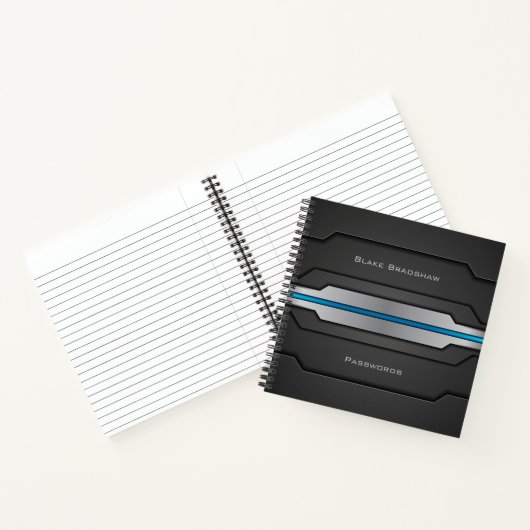 Carnet Conception technique avec Blue Glow et titres pers (Intérieur)