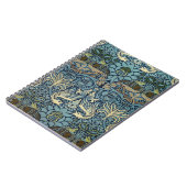 Carnet Conception tissée de paon et de dragon de William (Côté gauche)