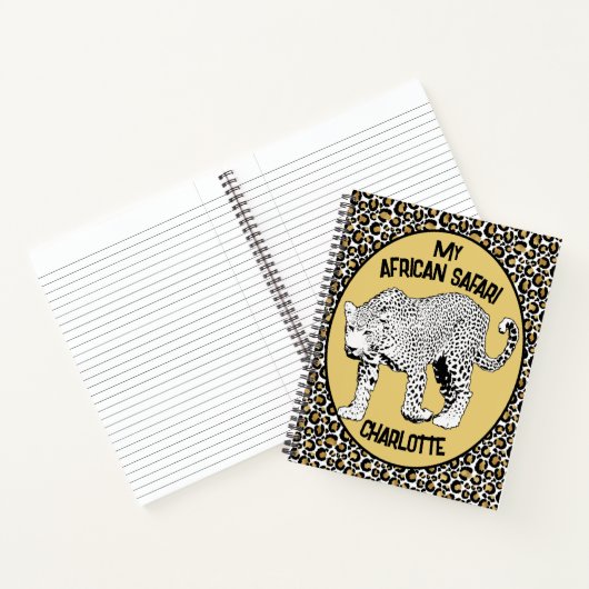 Carnet Conception tout-en-un Empreinte de léopard personn (Intérieur)